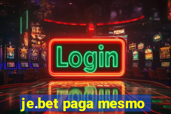 je.bet paga mesmo